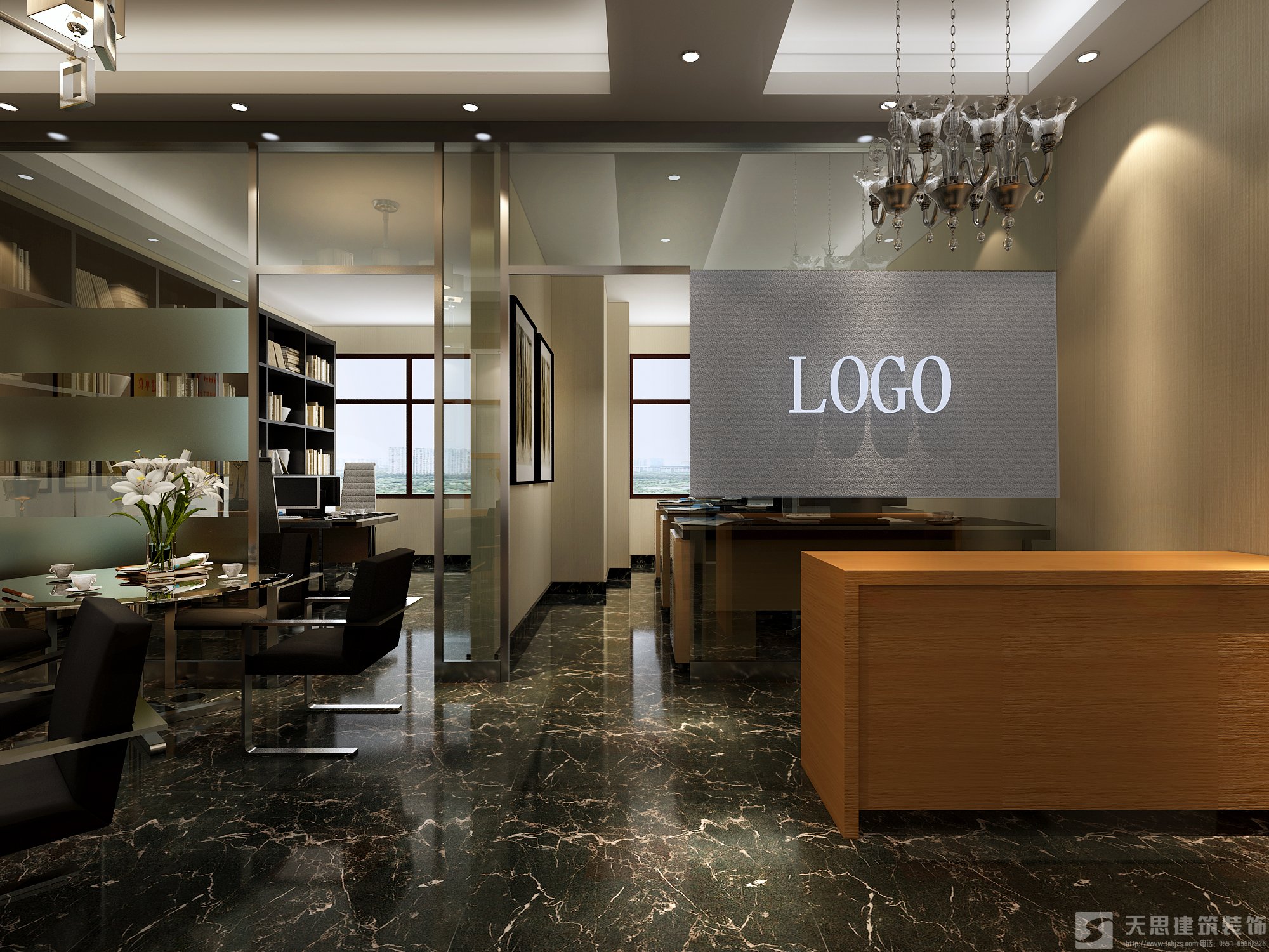 留白在<a href=http://www.miqian.net/ target=_blank class=infotextkey>合肥辦公室裝修</a>設計中的運用